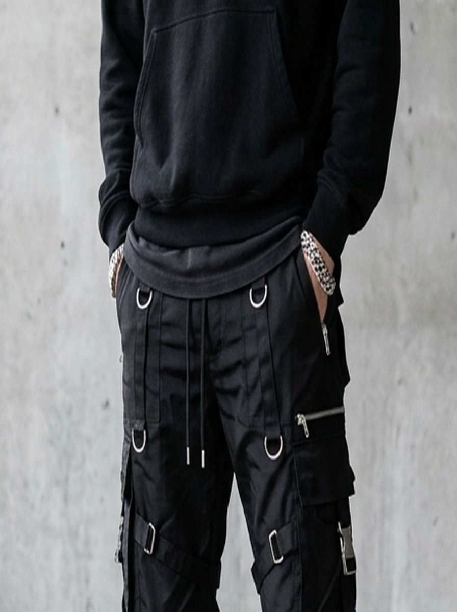 Tactical Parachute Wide Cargo Pants — angle 4