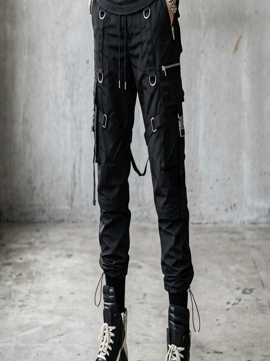 Tactical Parachute Wide Cargo Pants — angle 5