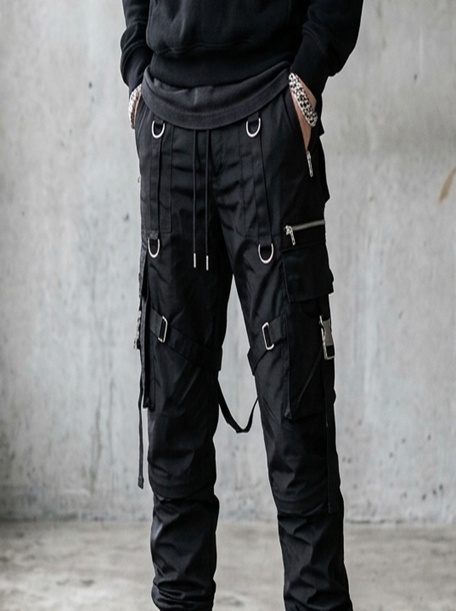 Tactical Parachute Wide Cargo Pants — angle 3