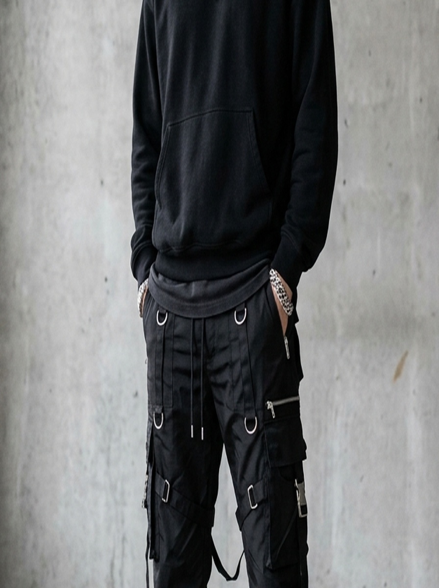 Tactical Parachute Wide Cargo Pants — angle 2