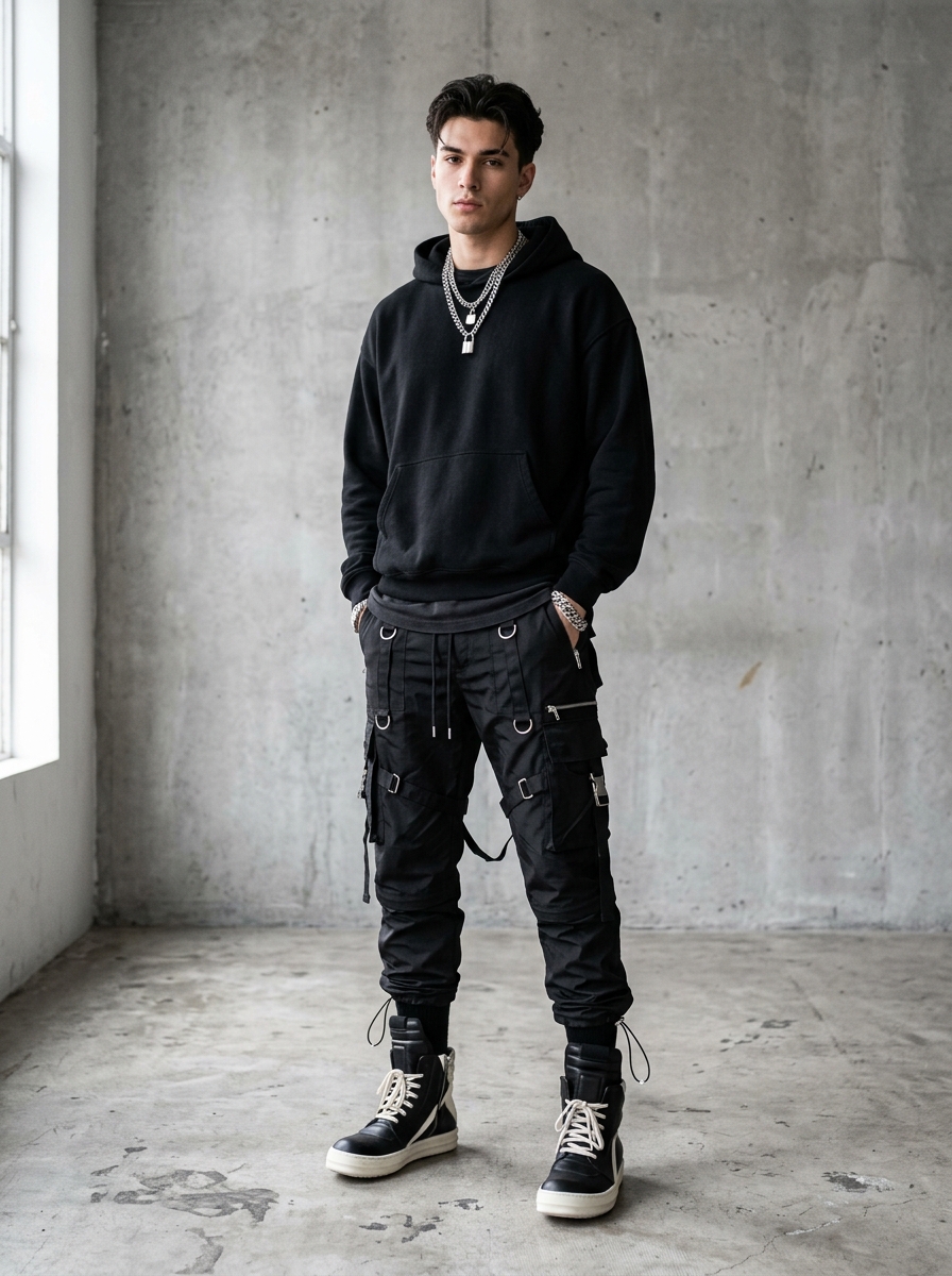 Tactical Parachute Wide Cargo Pants