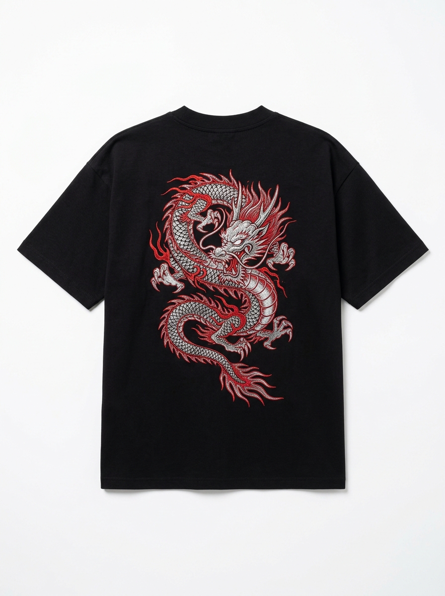 Black Tiger Bonsai T-Shirt — angle 5
