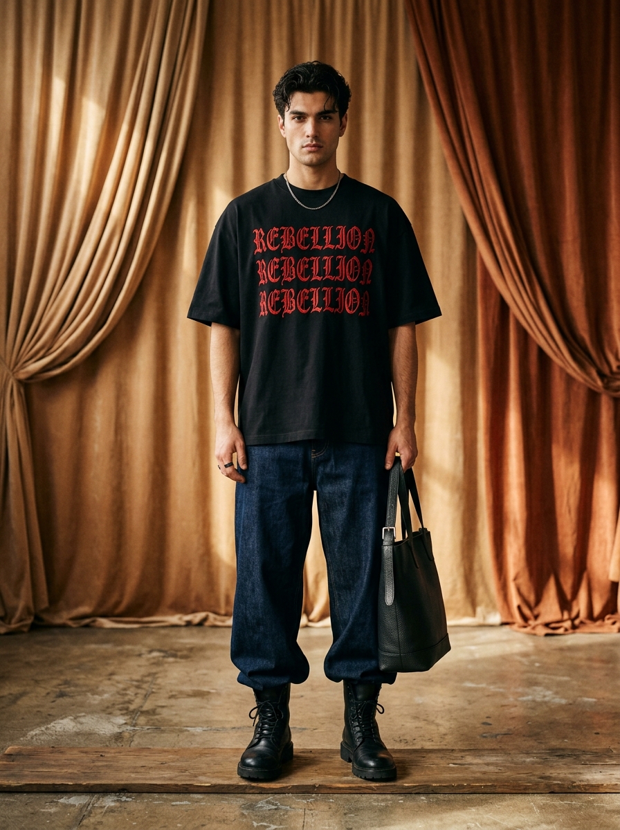 Black Tiger Bonsai T-Shirt — angle 3